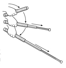 PR-24® Expandable Side-Handle Black Anodized Baton - Defense